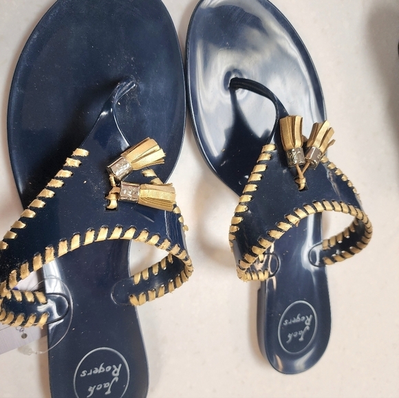 Jack Rogers Alana jelly sandals sz 9 GREAT SHAPE - Picture 3 of 3